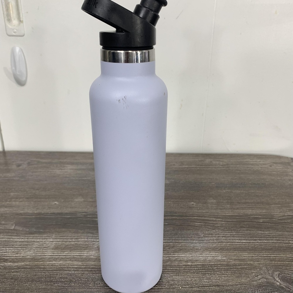 Hydro‎ Flask 24 Oz Standard Mouth Fog Water Bottle Vacuum Insulated 2 Caps - Picture 7 of 12